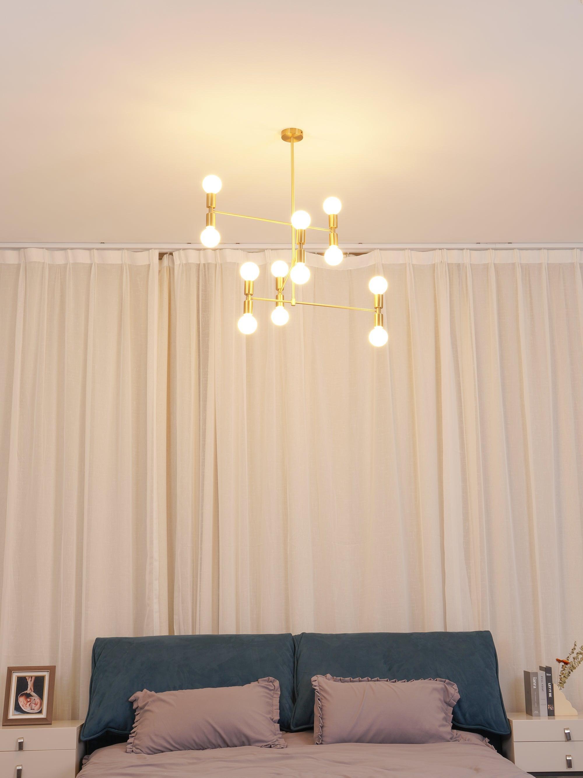Industrial Atomium Multi Heads Chandelier - Cueteks