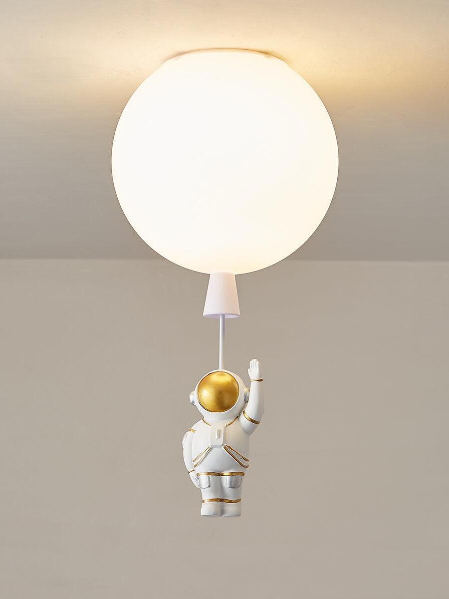 Creative Frosted Balloon Astronaut Children Ceiling Light - Cueteks