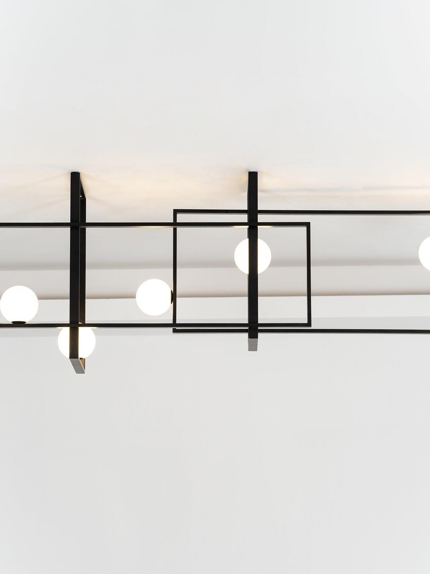 Mondrian Glass Ceiling Light - Cueteks