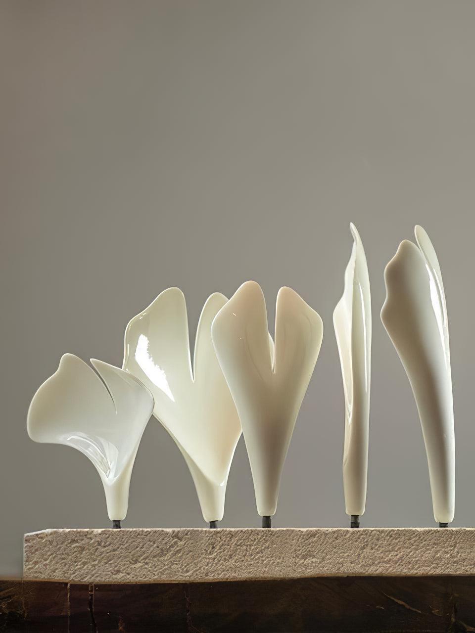 Modern Ceramics Flower Gingko Chandelier C - Cueteks
