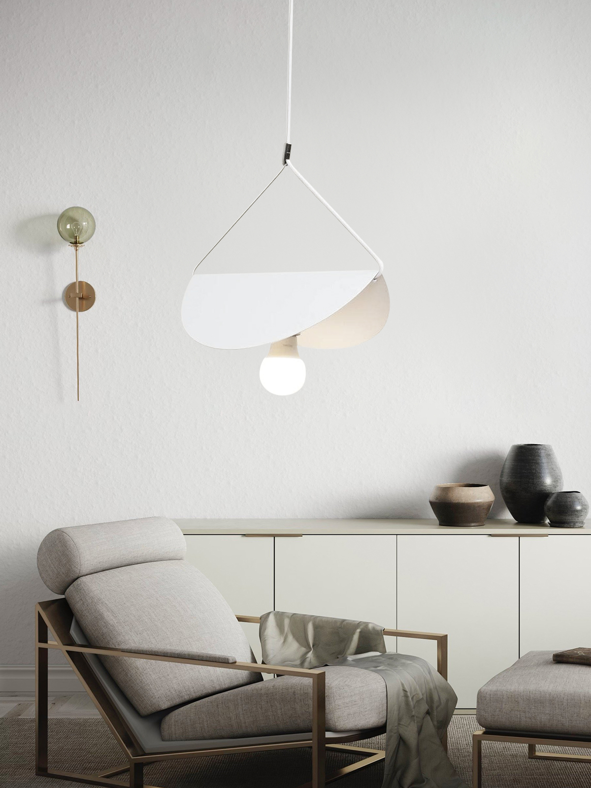 Butterfly Flying Glider Metal Pendant Light - Cueteks