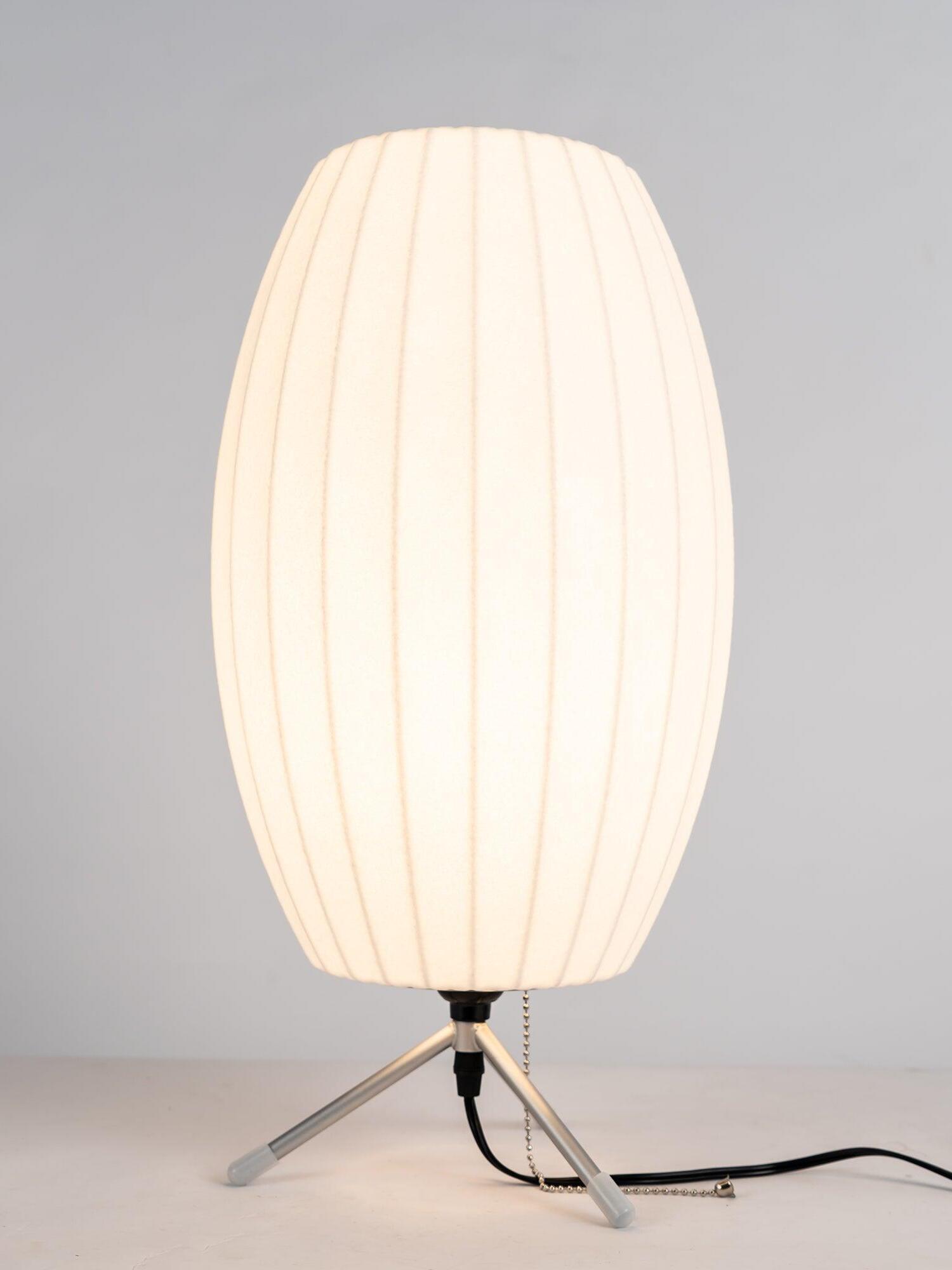 White Nelson Ball Shape Tripod Table Lamp - Cueteks