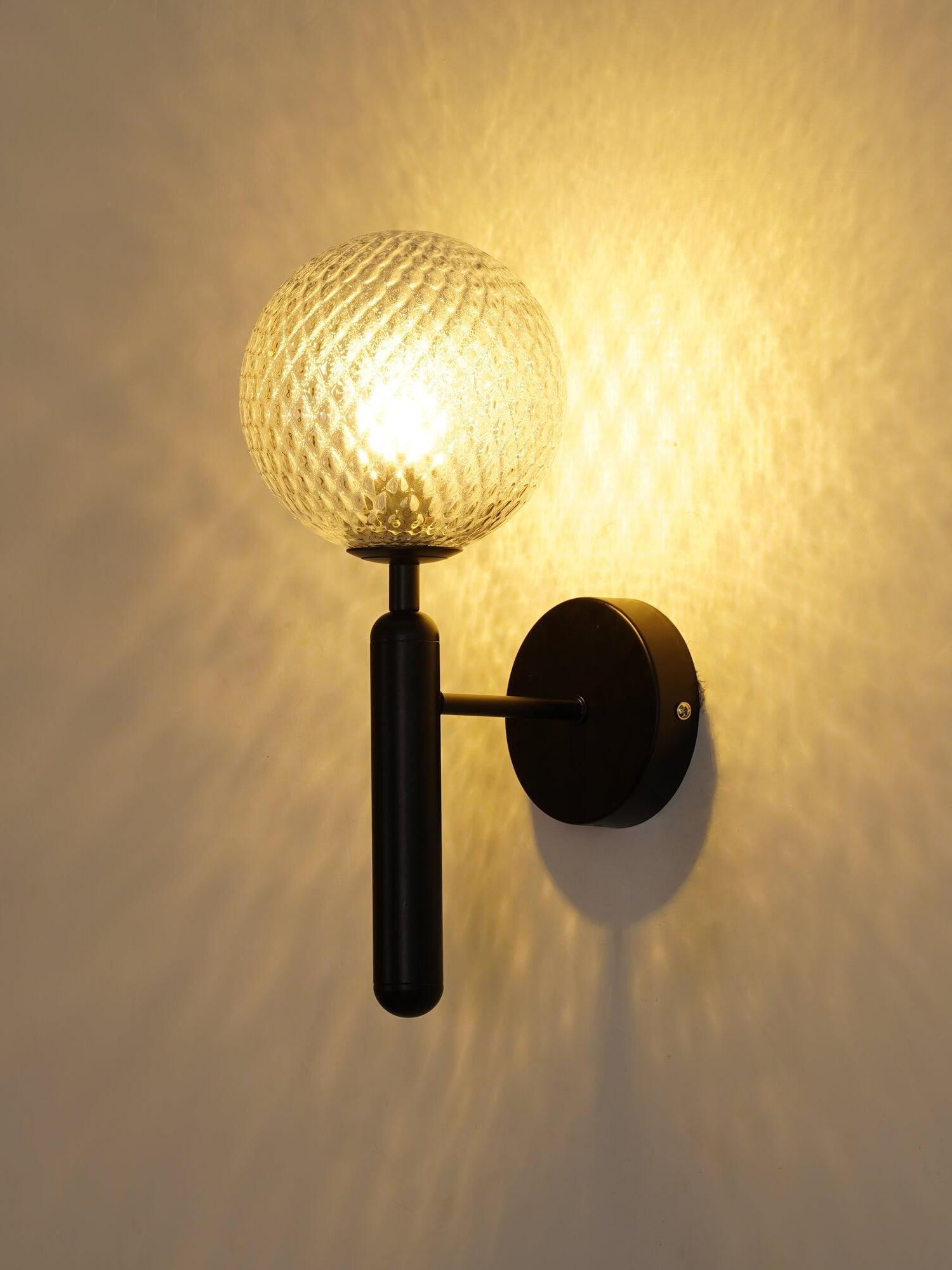 Luxury Miira Glass Ball Bedroom Wall Light - Cueteks