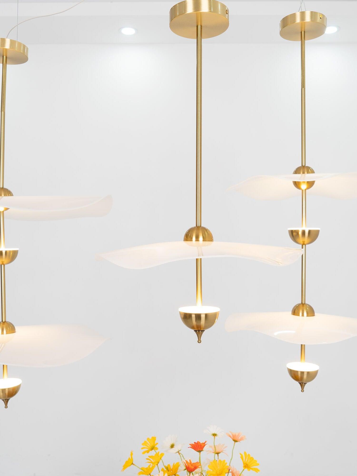 Envolee Double Biscuit Pendant Light - Cueteks