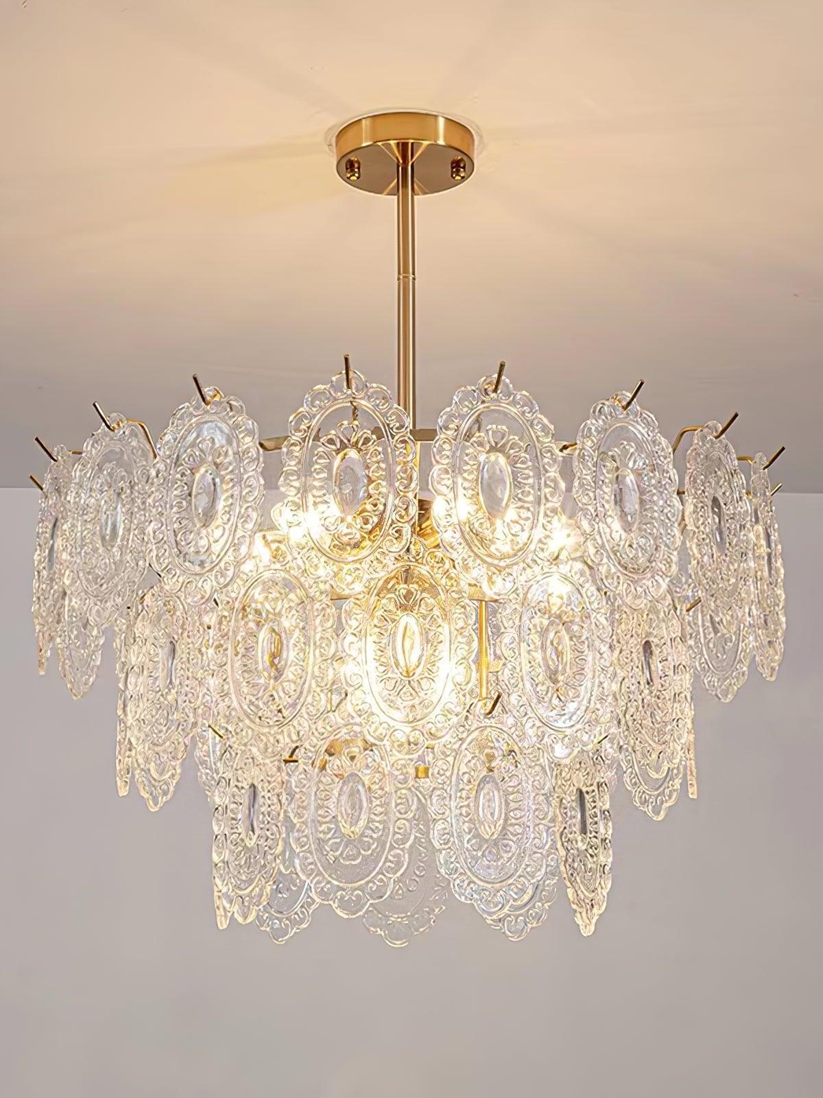 Wave Glass Chandelier - Cueteks