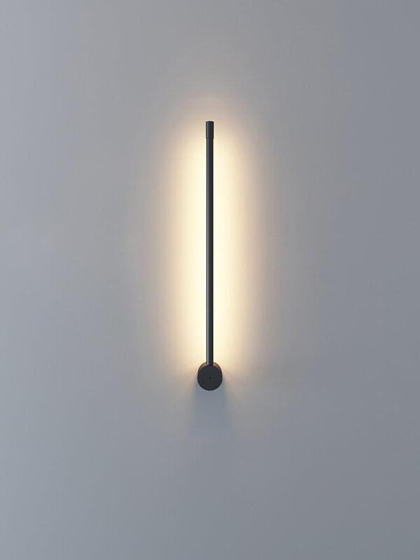 Short black light rod with a cylindrical mount near its lower end