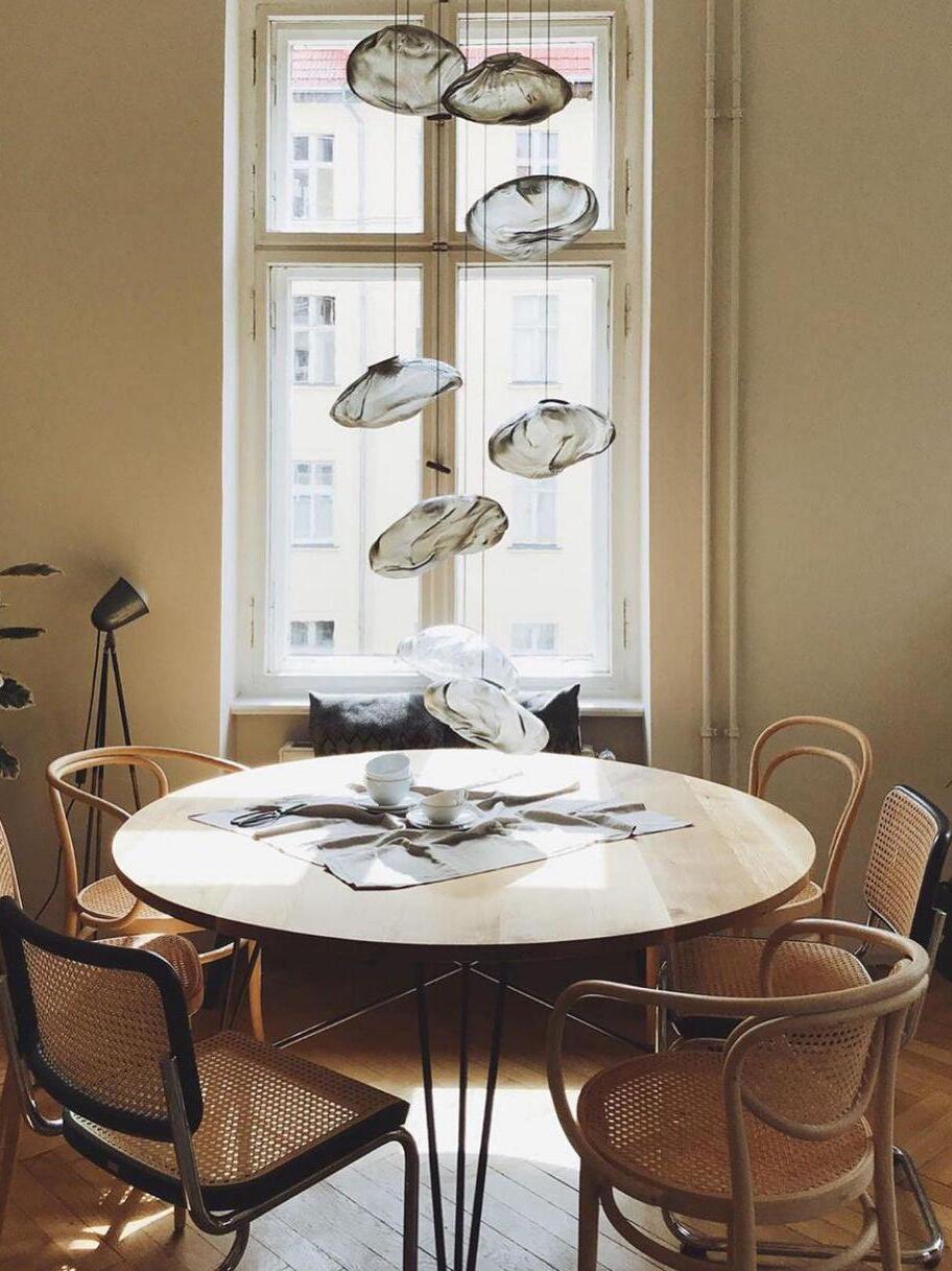 Transparent Glass Random Rectangle Multiple Pendant Lamp - Cueteks