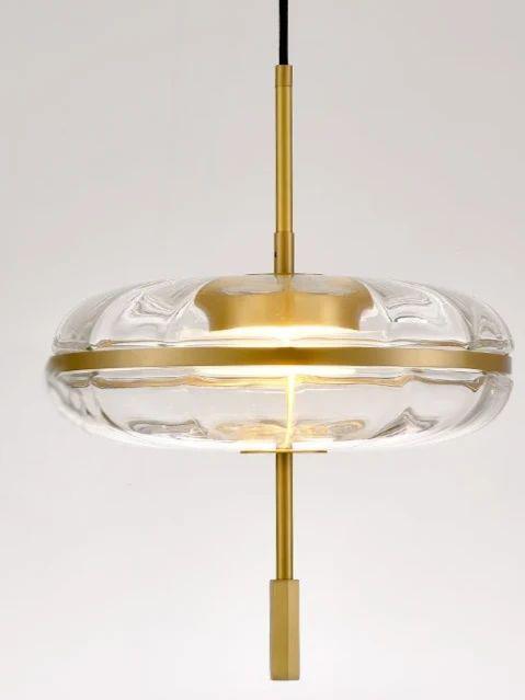 Jolie pendant front view with lower cylindrical detail