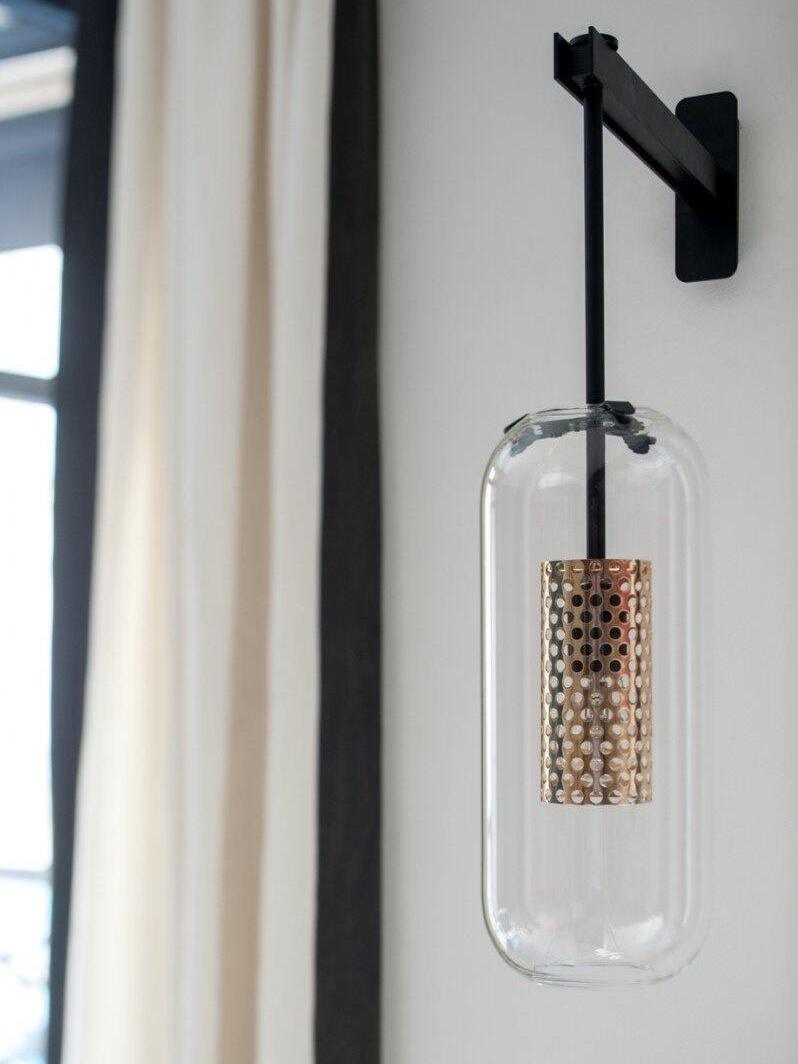 Middle Ages Vadim Glass Lantern Wall Lamp - Cueteks
