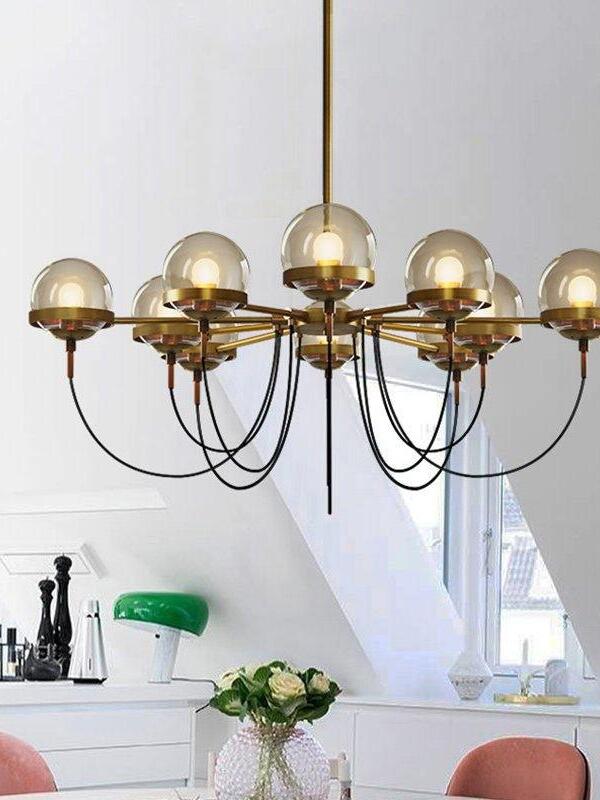 Glass Ball Chandelier - Cueteks