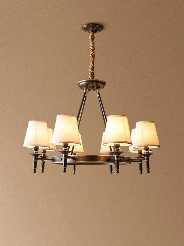 Antique Brass Chandelier - Cueteks