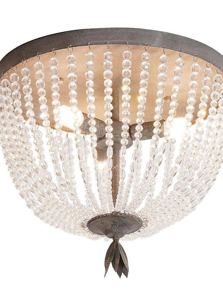 Dauphine Crystal Ceiling Light - Cueteks