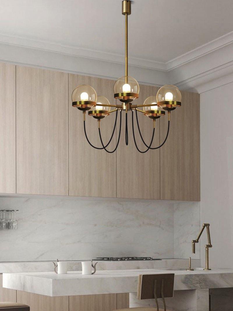 Glass Ball Chandelier - Cueteks