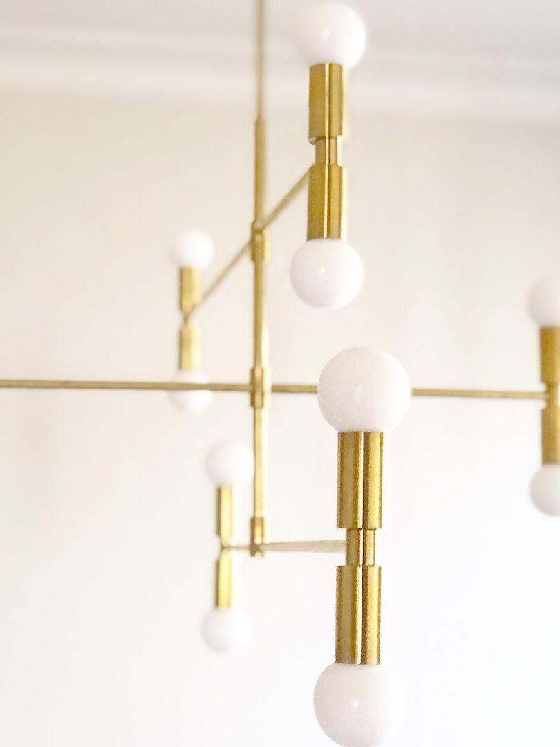 Industrial Atomium Multi Heads Chandelier - Cueteks