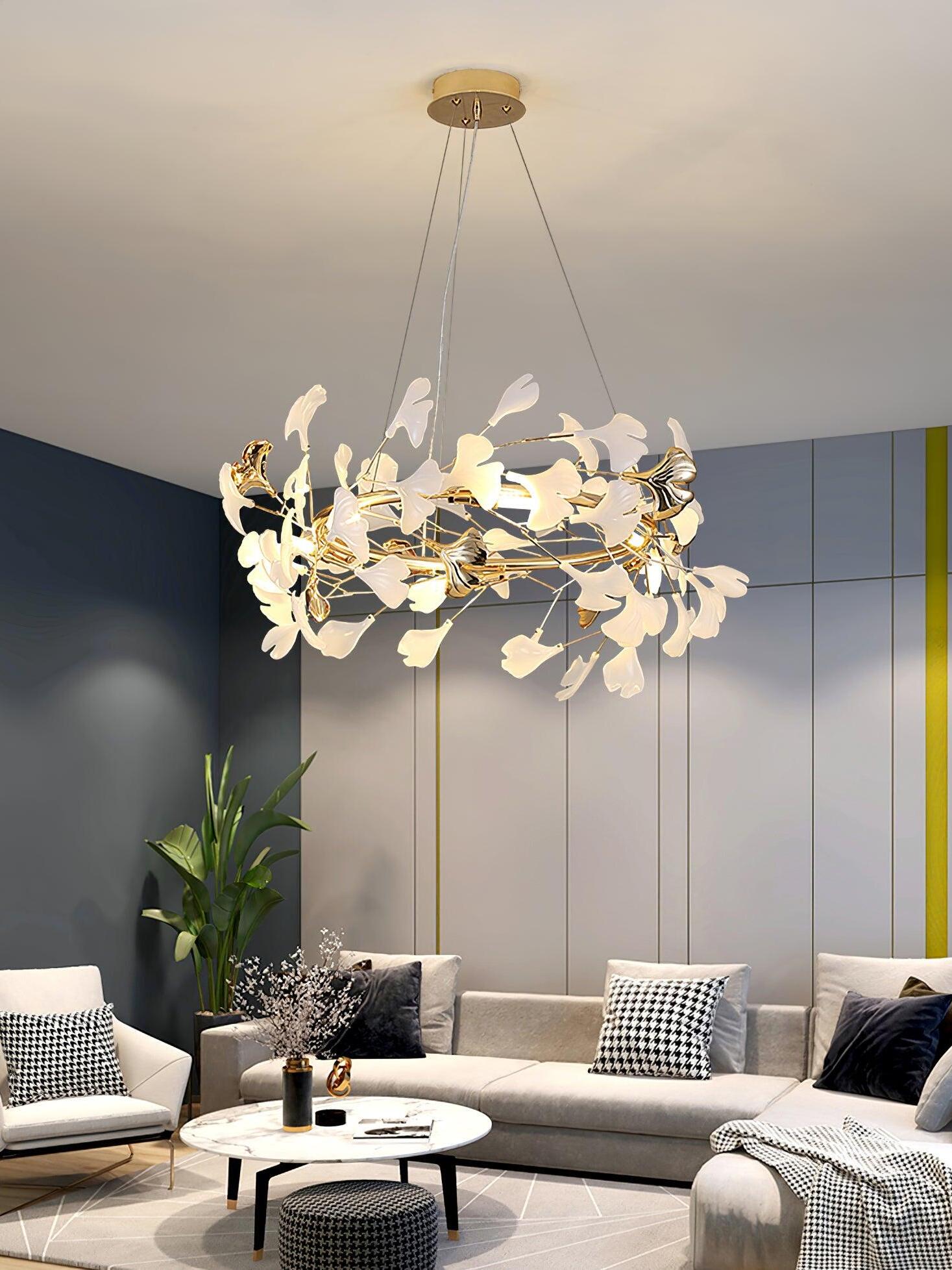 Gingko Chandelier U - Cueteks