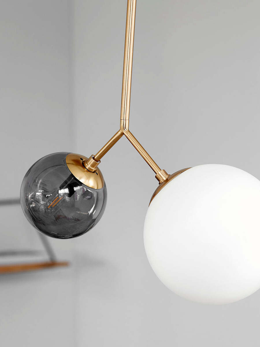 Glass Twice Pendant Lamp for Modern Interiors - Cueteks