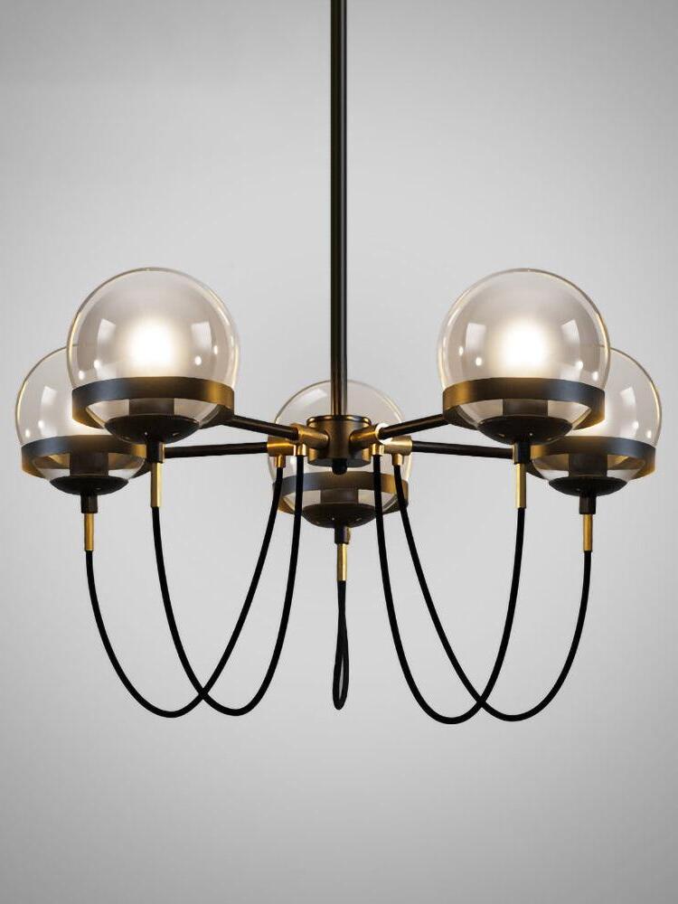 Glass Ball Chandelier - Cueteks