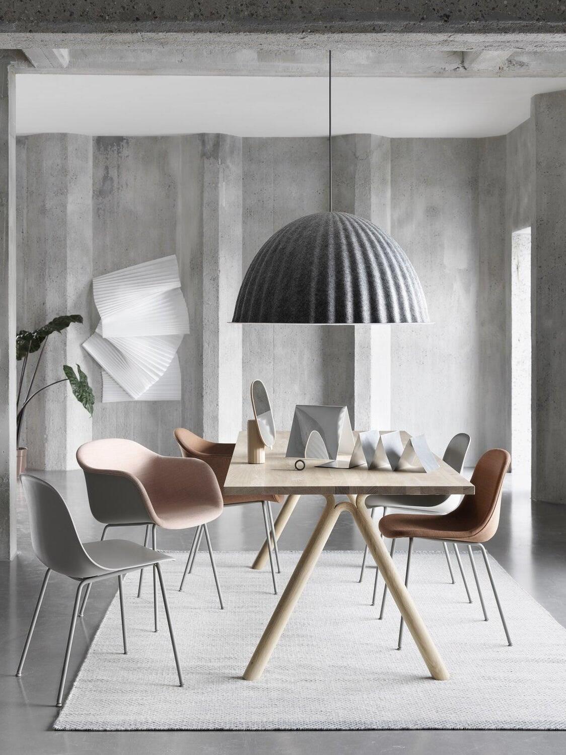 Modern Under The Bell Ribbed Pendant Lamp - Cueteks