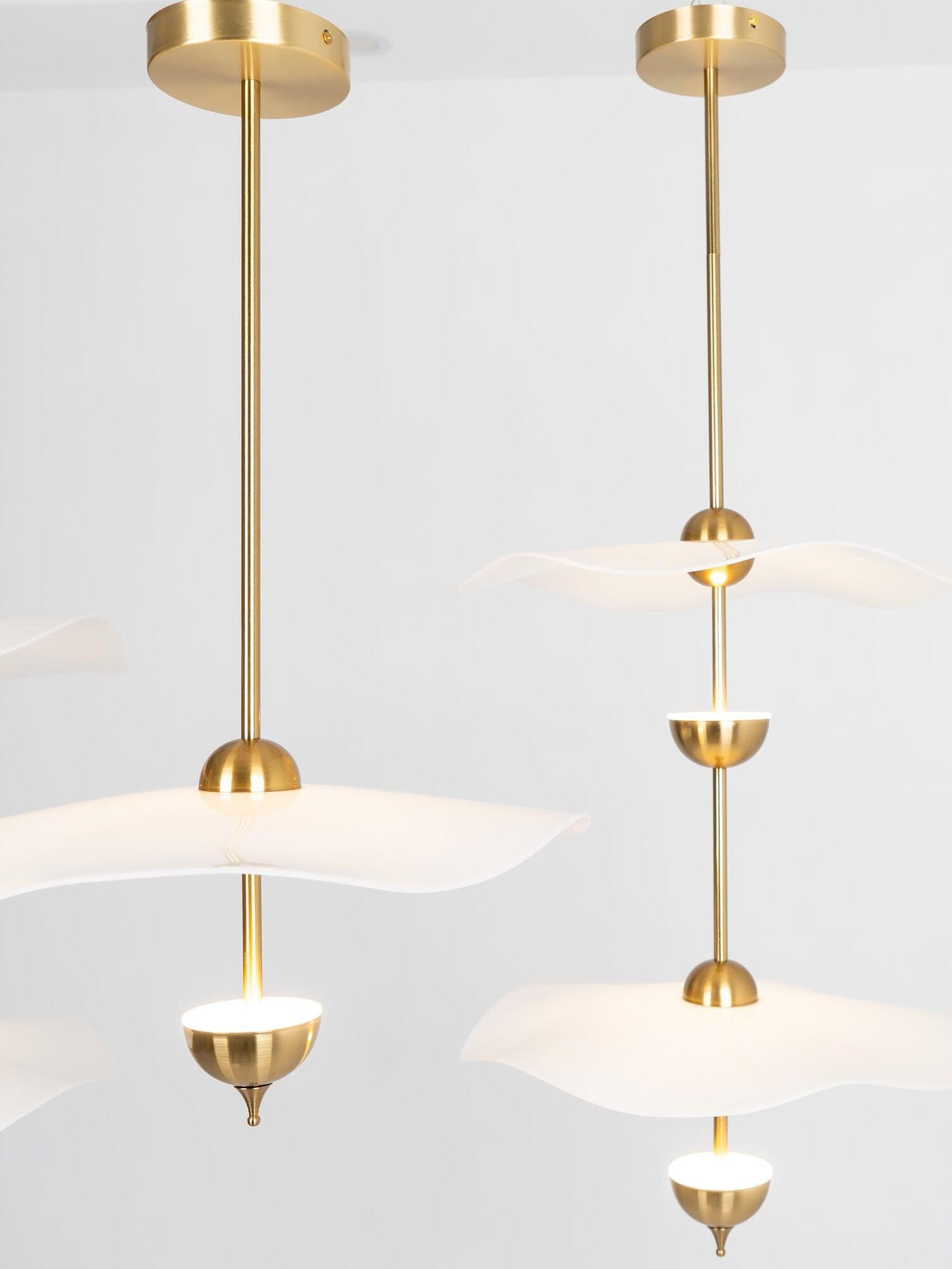 Envolee Double Biscuit Pendant Light - Cueteks