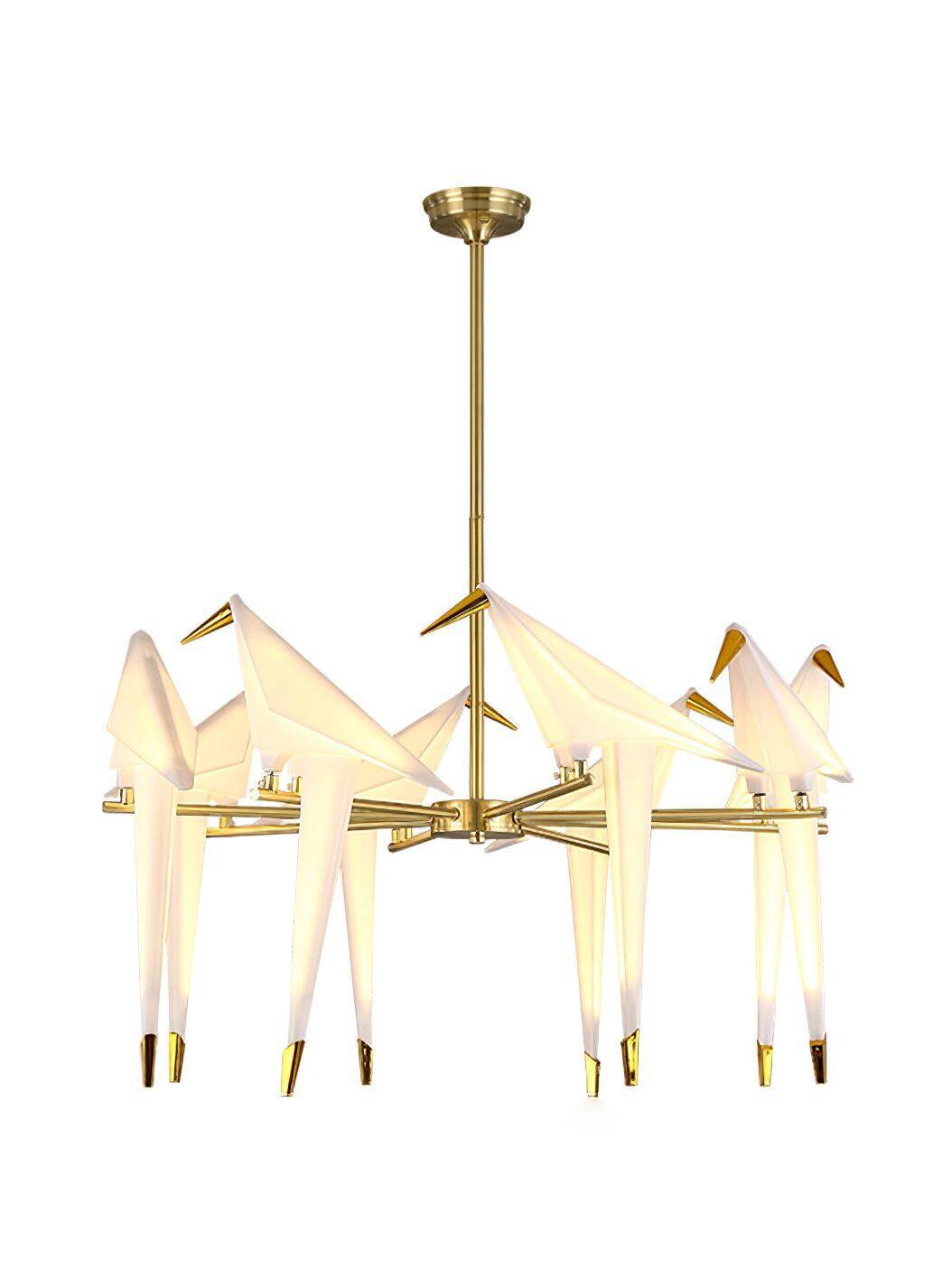 Perching Bird Chandelier - Cueteks