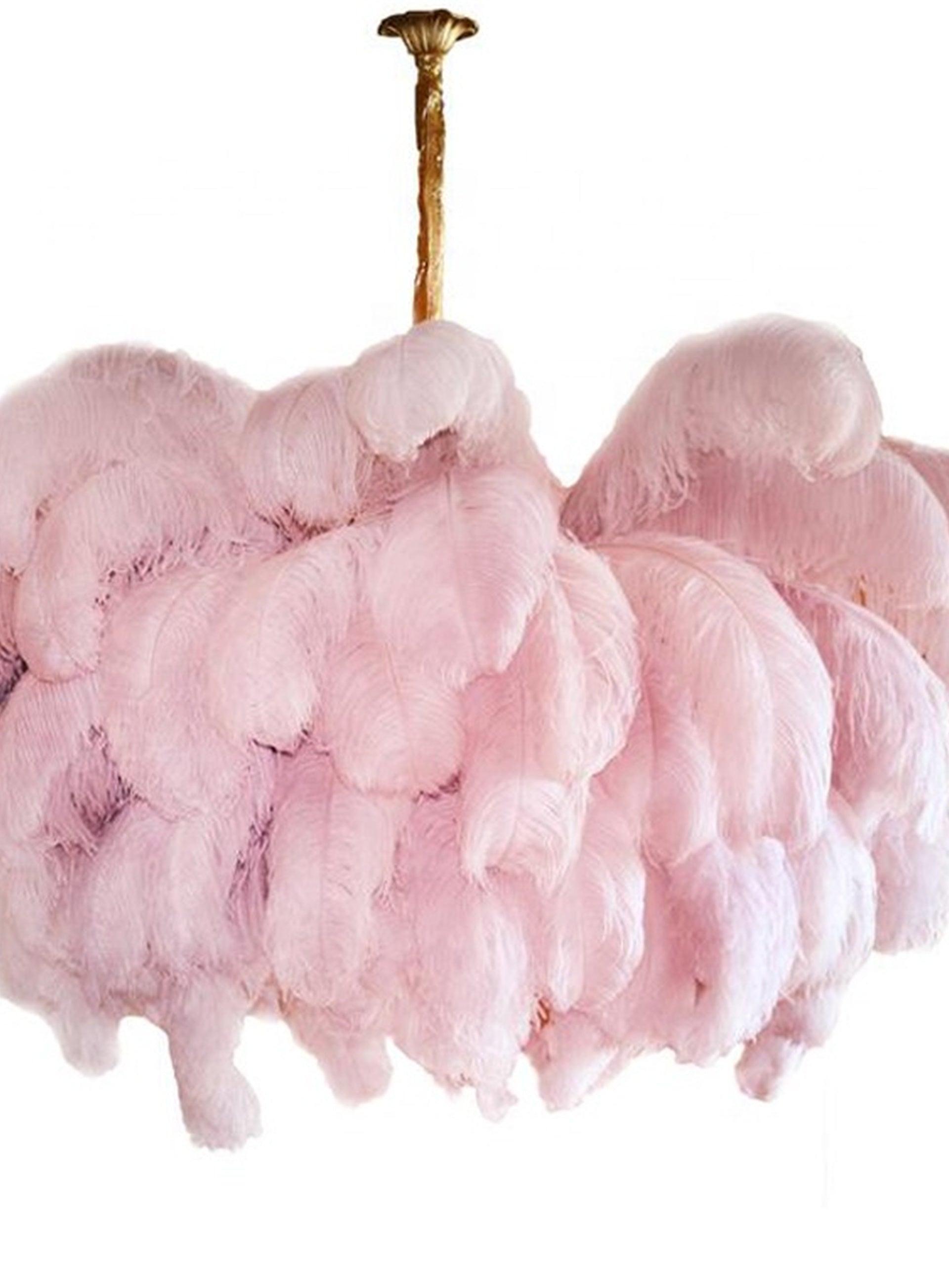 Ostrich Feather Chandeliers - Cueteks