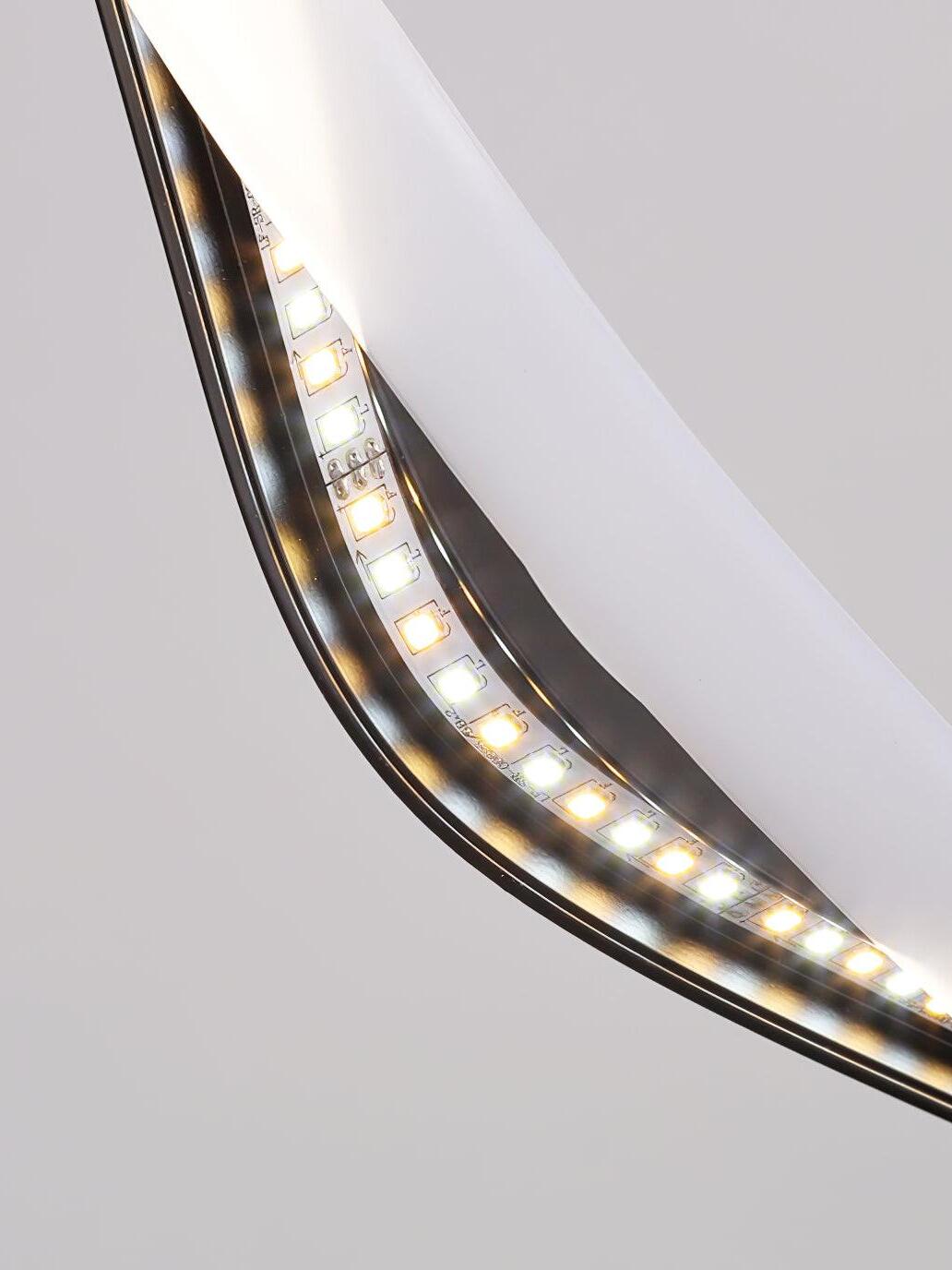 Modern Wavy Line Note Acrylic Pendant Lamp - Cueteks