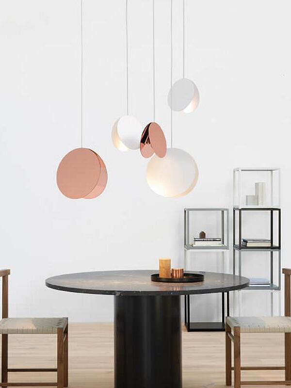 Modern North Metal Disc Pendant Light - Cueteks