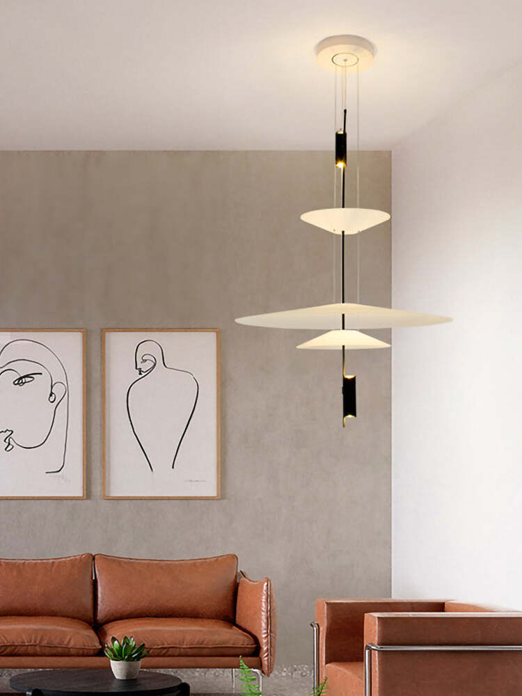 Stylish Metal Flamingo Chandelier for Living Room - Cueteks