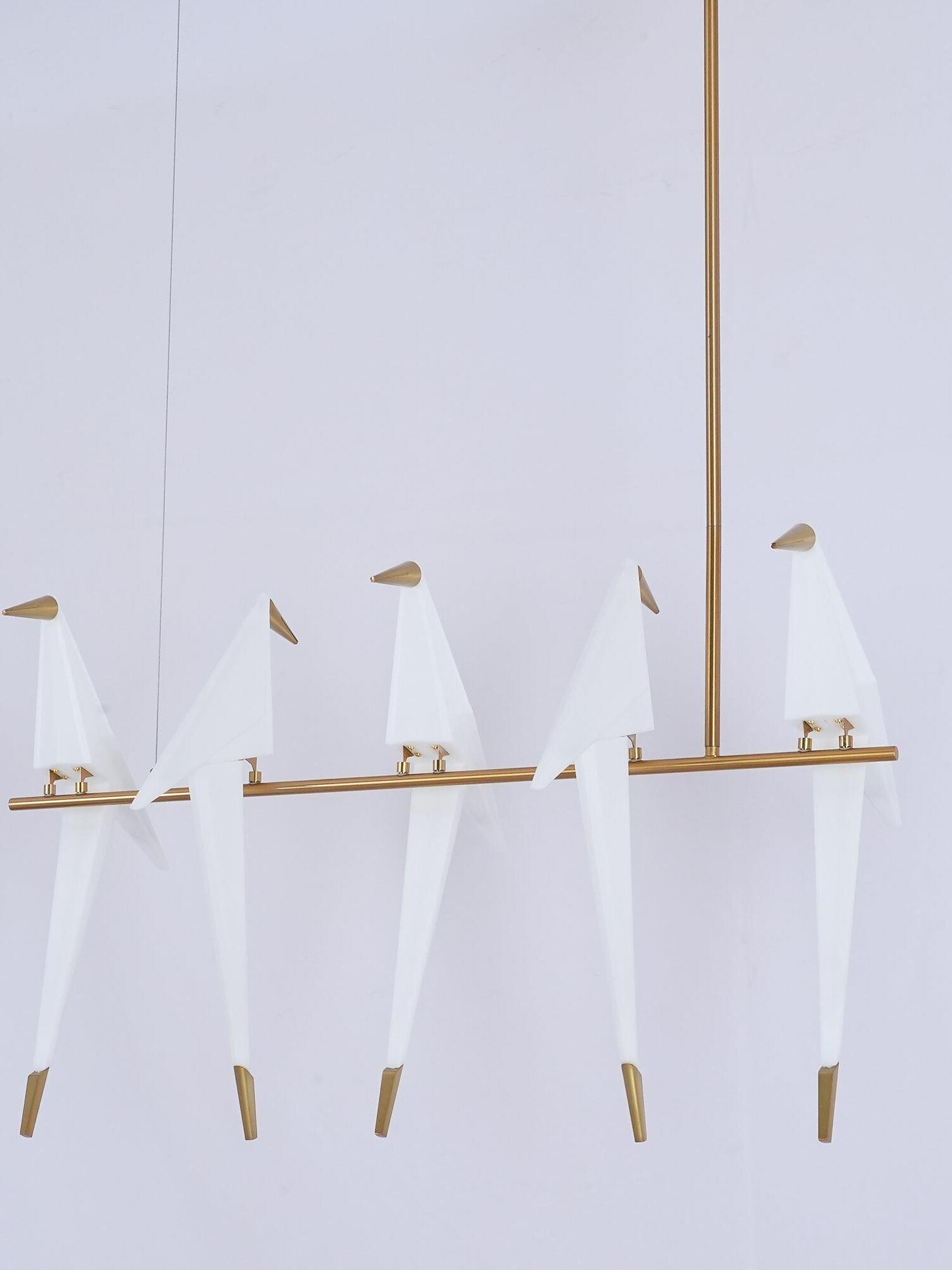 Perching Bird Chandelier - Cueteks