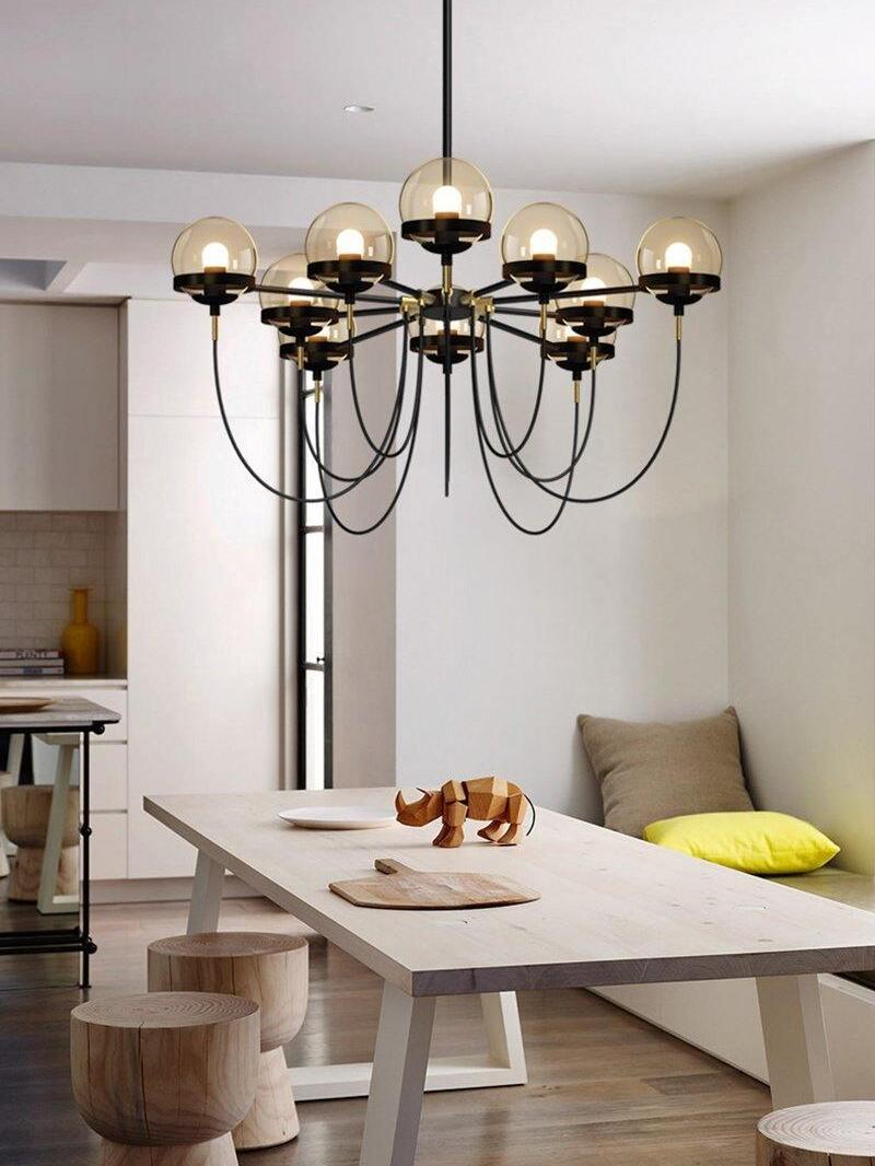 Glass Ball Chandelier - Cueteks