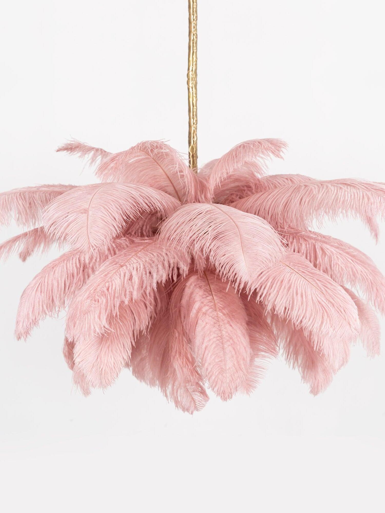 Ostrich Feather Chandeliers - Cueteks