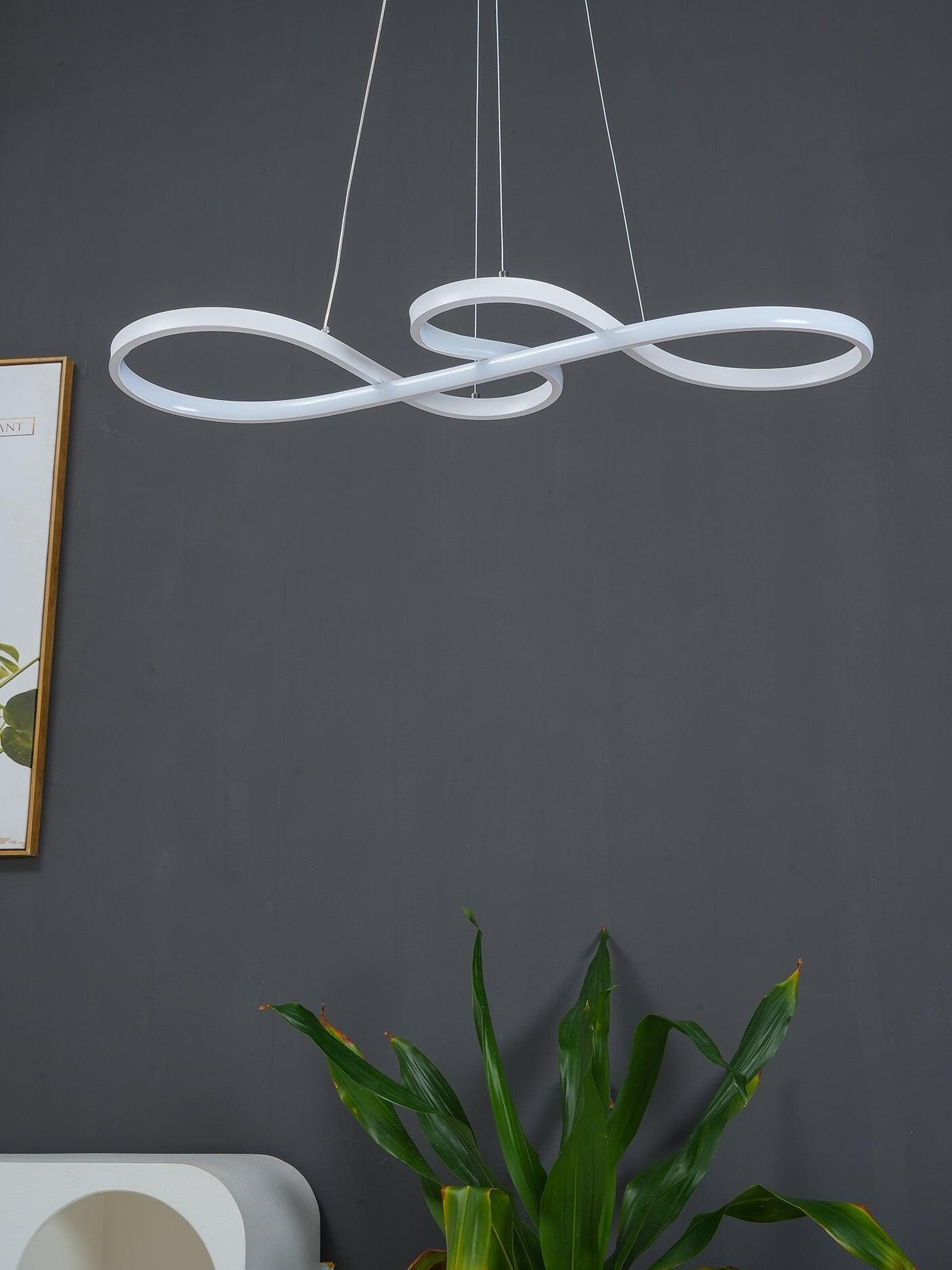 Modern Wavy Line Note Acrylic Pendant Lamp - Cueteks