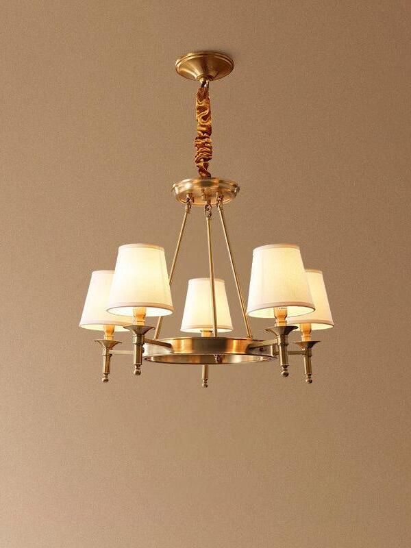 Antique Brass Chandelier - Cueteks