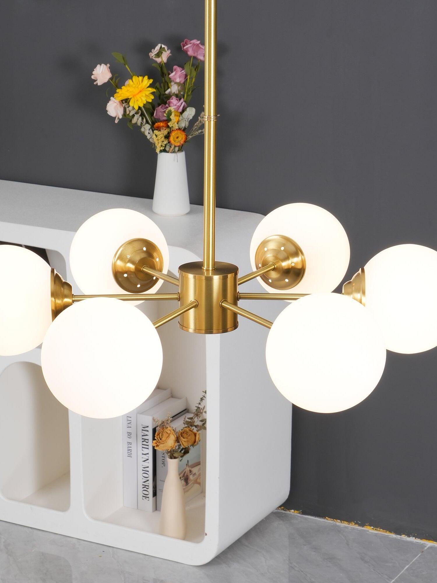 Nordic Karrington Glass Ball Chandeliers - Cueteks