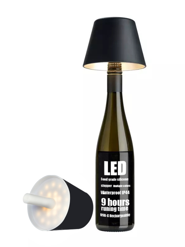 DIY Cordless Wine Bottle Charging Lamp - Cueteks