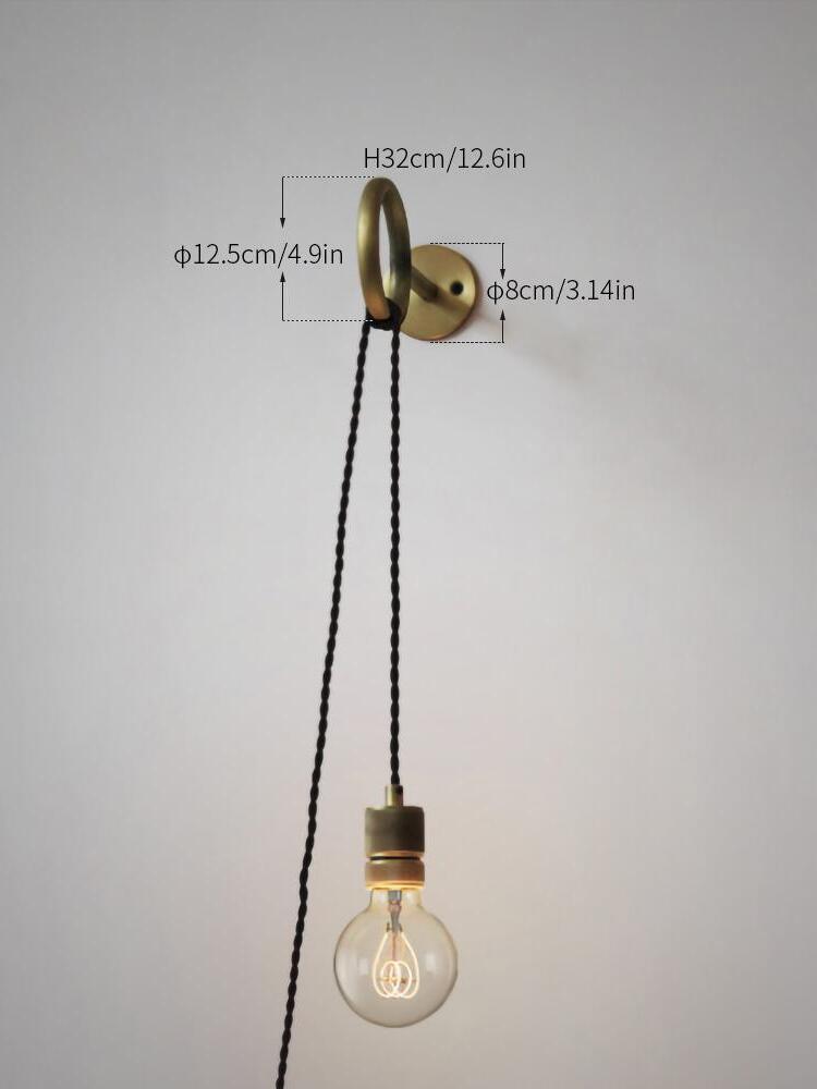 Loop drawing with 8 cm backplate and 12.5 cm ring labels
