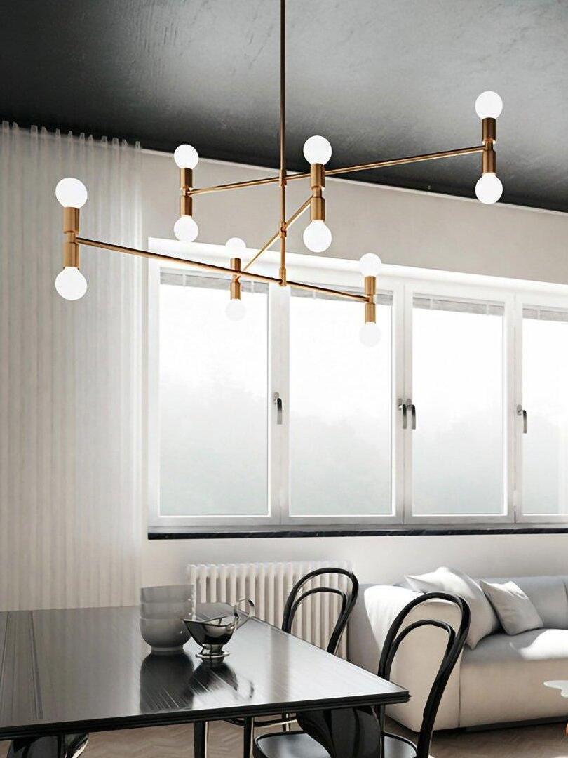 Industrial Atomium Multi Heads Chandelier - Cueteks