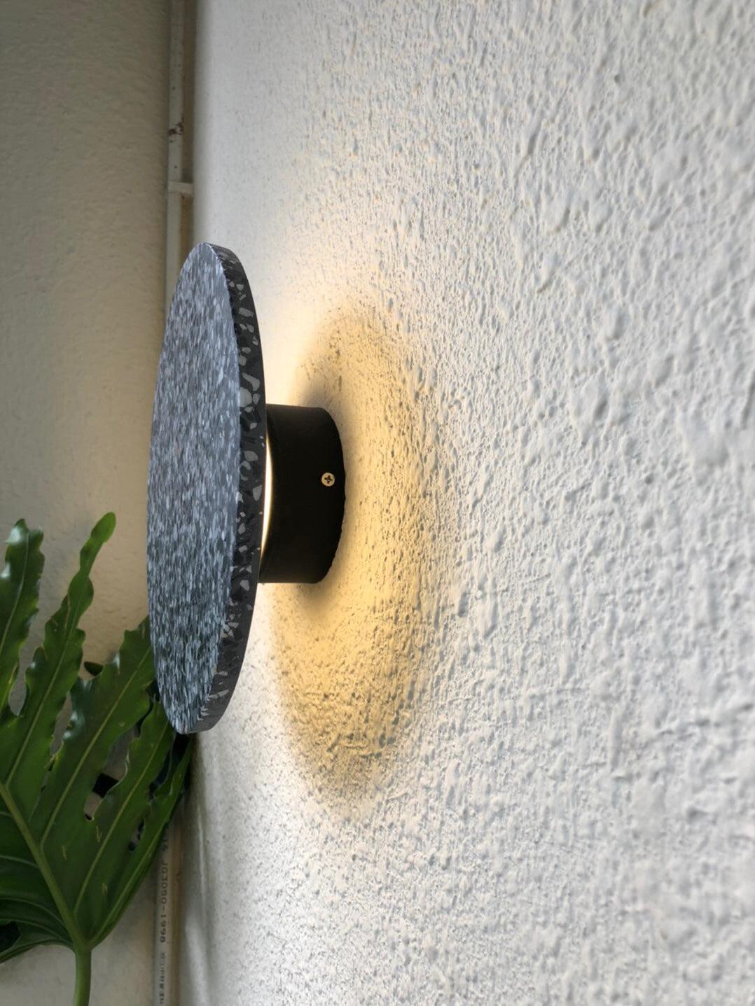 Modern Round Terrazzo Pin Wall Lamp - Cueteks