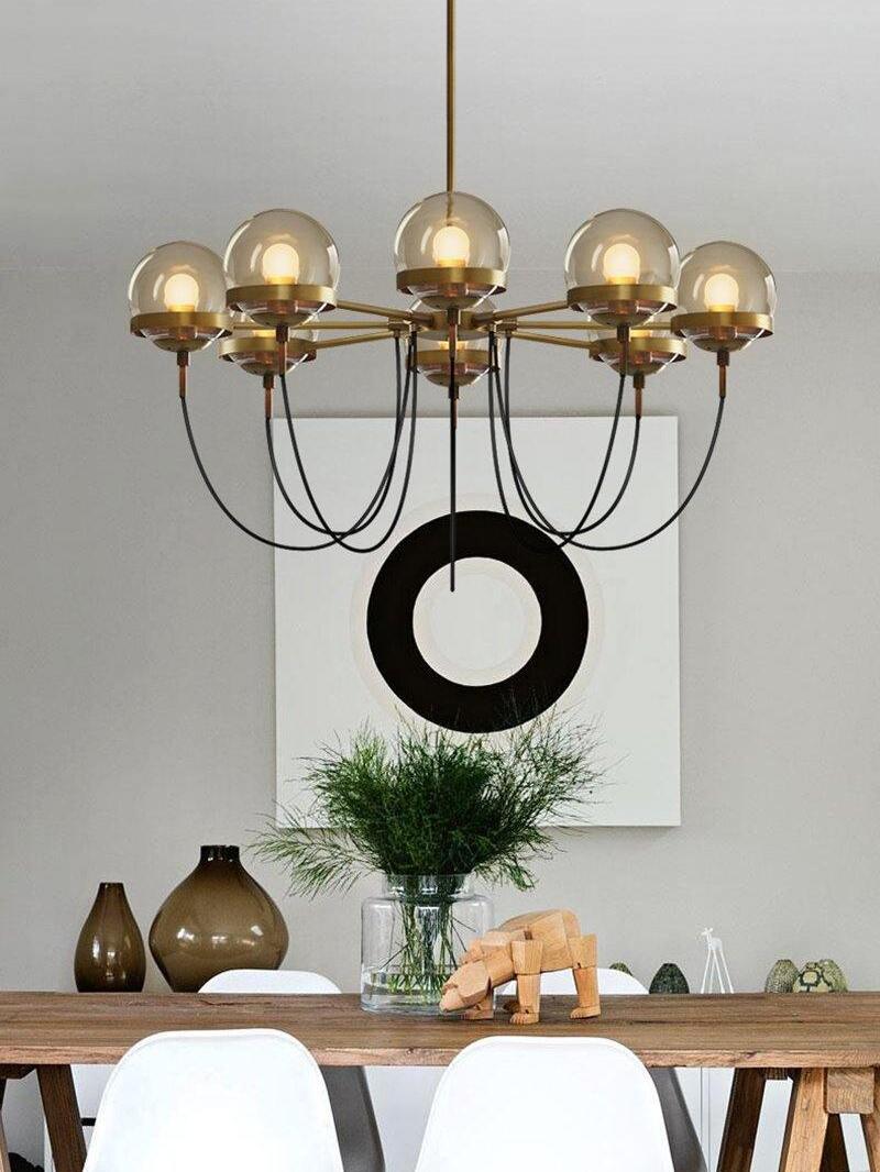 Glass Ball Chandelier - Cueteks