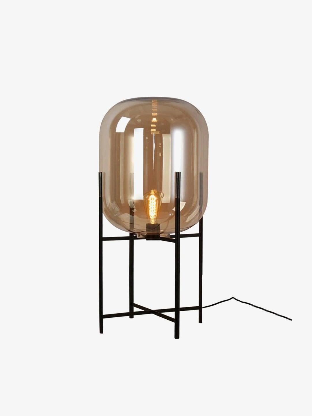 Classic Oda Transparant Glass Ball Table Lamp - Cueteks
