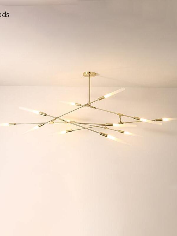 Horizontal Gold arms with glowing tips