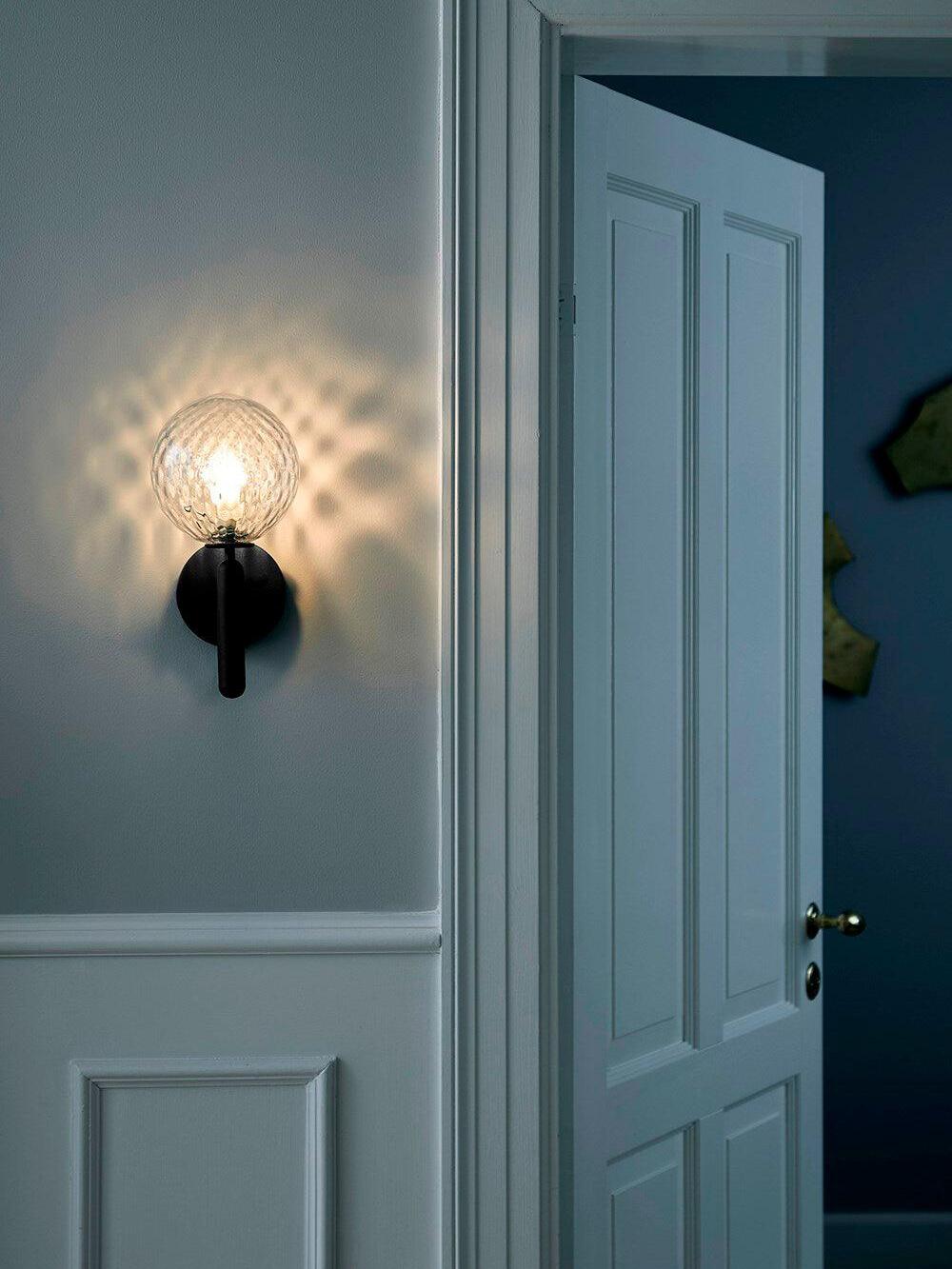 Luxury Miira Glass Ball Bedroom Wall Light - Cueteks