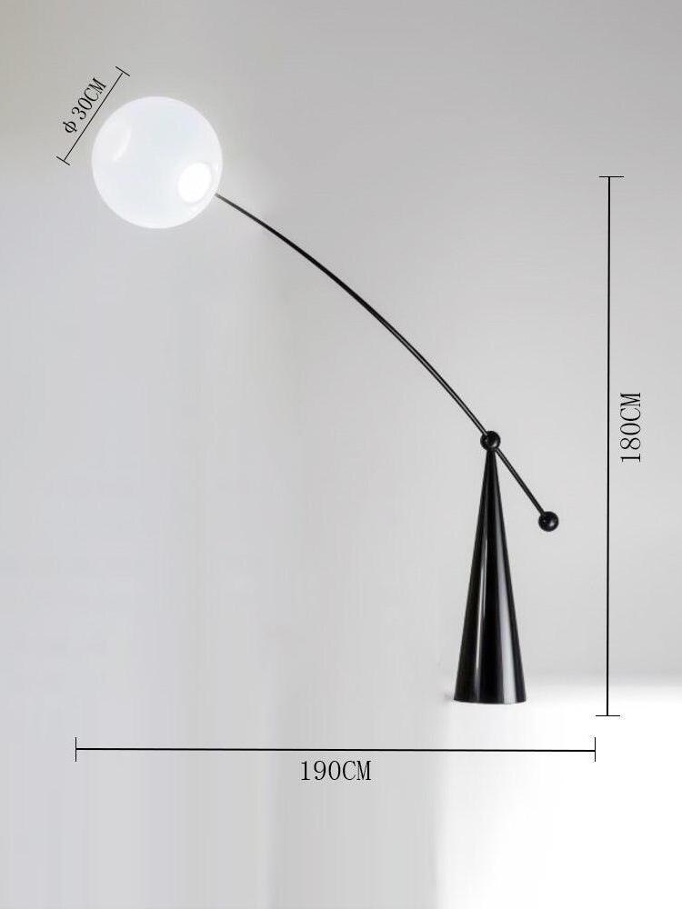 Opal Arc Floor Lamp - Cueteks