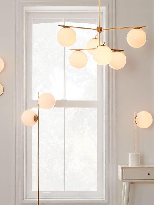 Sphere & Stem Chandelier - Cueteks