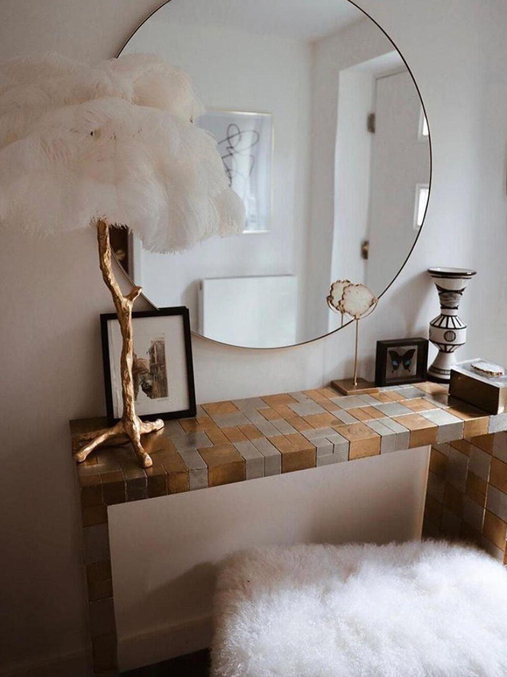 Ostrich Feather Table Lamp - Cueteks