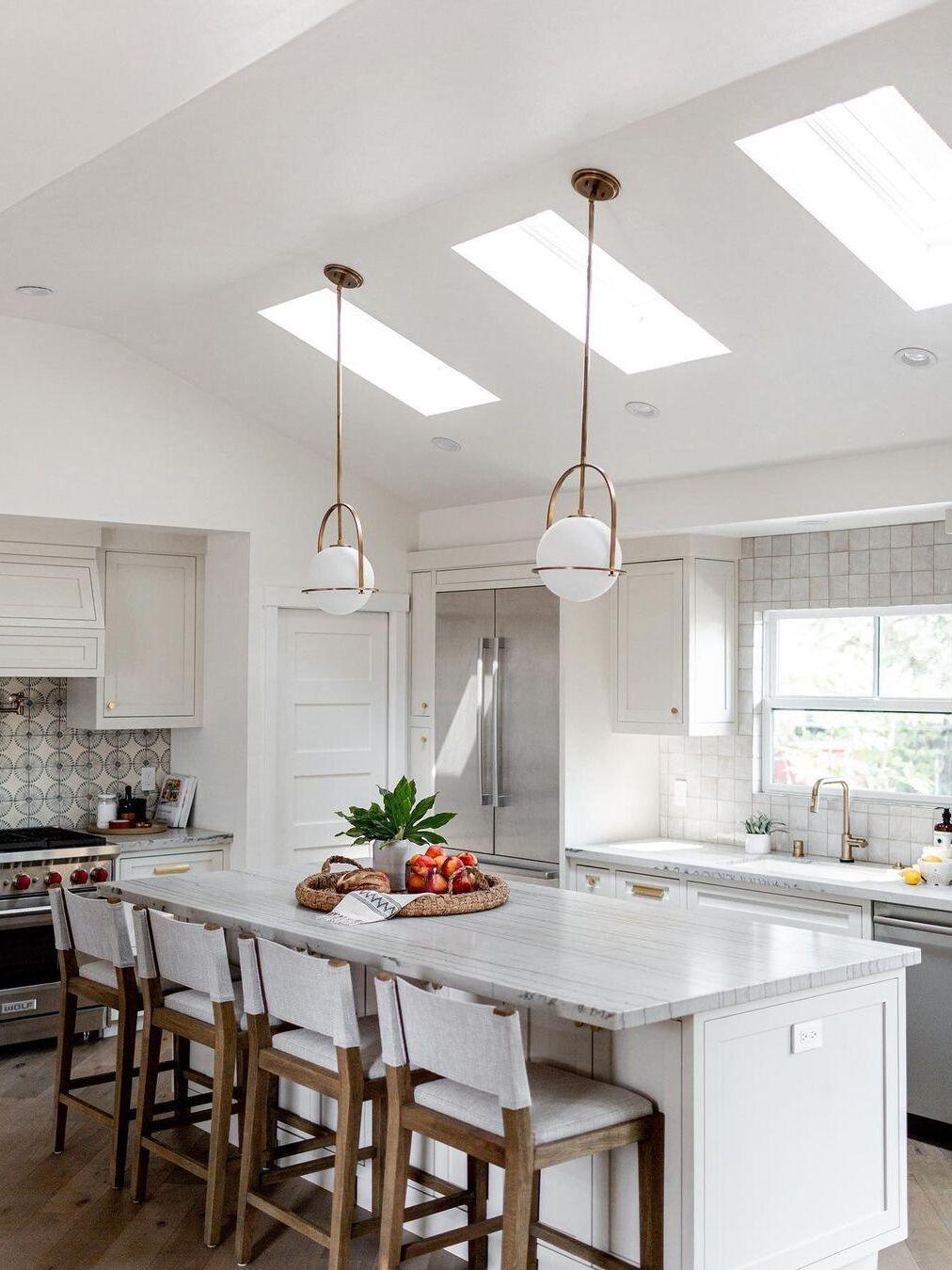Modern Somerset Opal Glass Ball Pendant Light - Cueteks