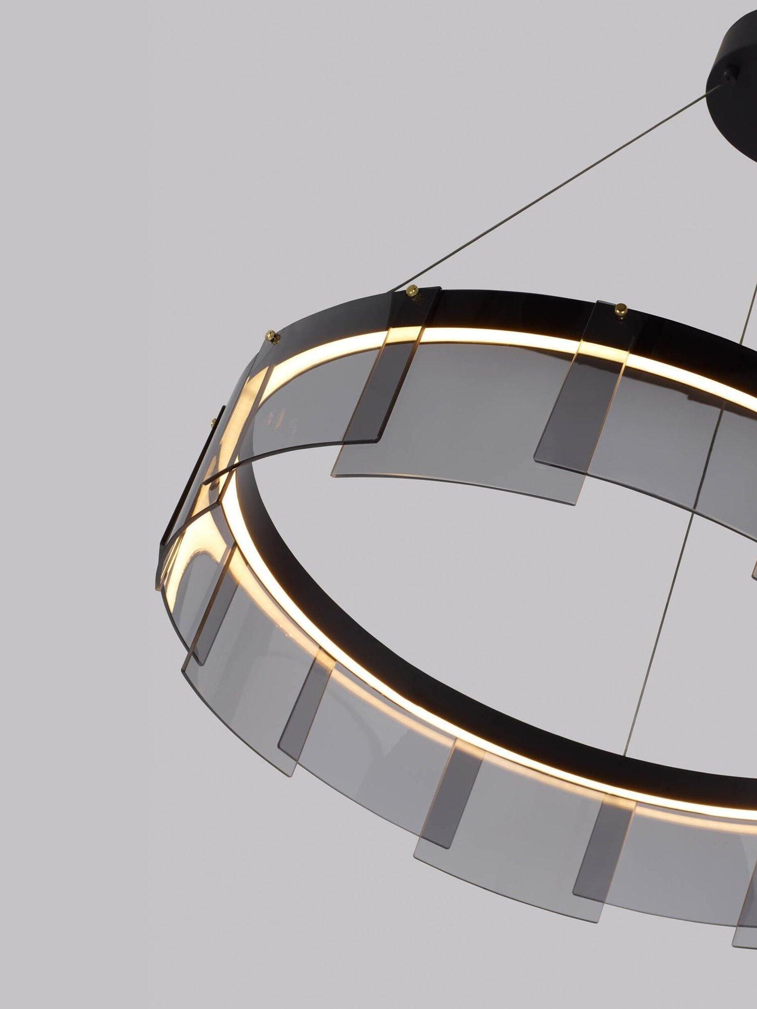Underside of Stratos illuminated ring and curved panels