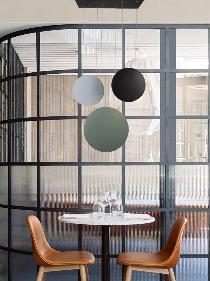 Resin Cosmos Multicolor Disc Pendant Light - Cueteks