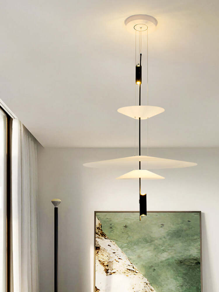 Stylish Metal Flamingo Chandelier for Living Room - Cueteks