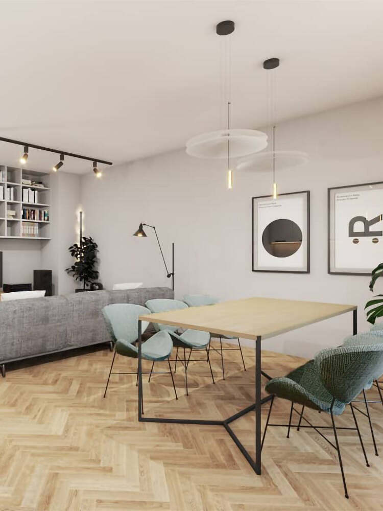 Stylish Metal Flamingo Chandelier for Living Room - Cueteks